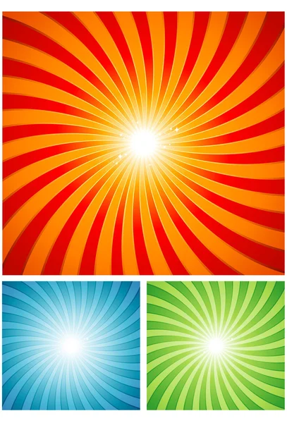 Fond abstrait des rayons du soleil — Image vectorielle