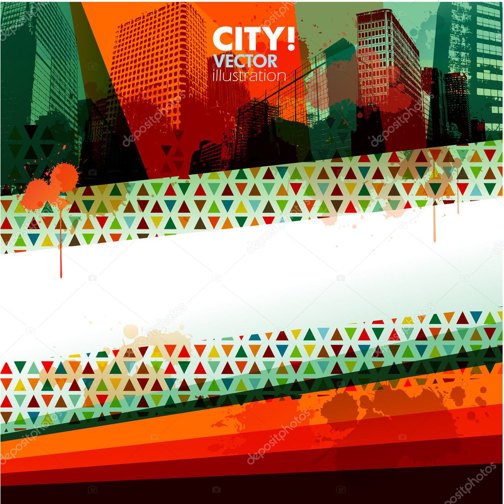 Abstract city design background