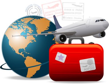 Travel concept background clipart