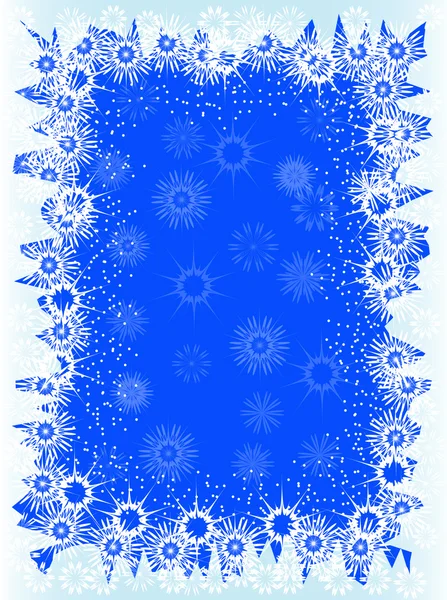 Ilustración vectorial: Fondo de Navidad con copos de nieve — Archivo Imágenes Vectoriales