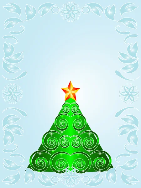 Vektör çizim: Noel kürk-ağaç — Stok Vektör