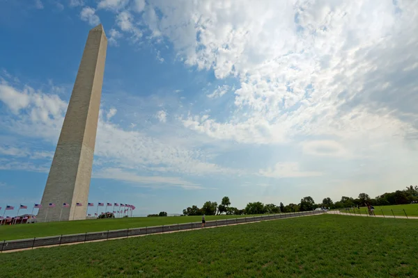 Washingtonův monument v národním mall. — Stock fotografie