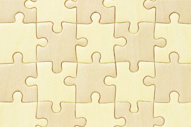 Checkered wooden jigsaw puzzle background