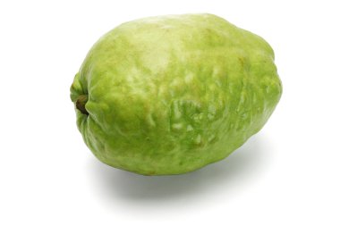 Fresh green guava fruit clipart