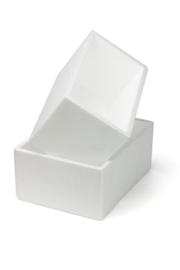 Two Styrofoam boxes