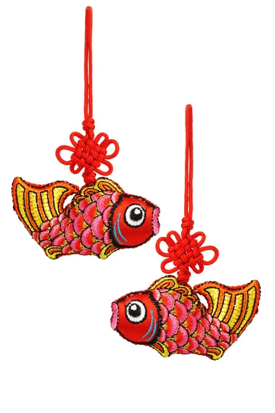 Chinese New Year prosperity fish ornaments — Stock Photo, Image