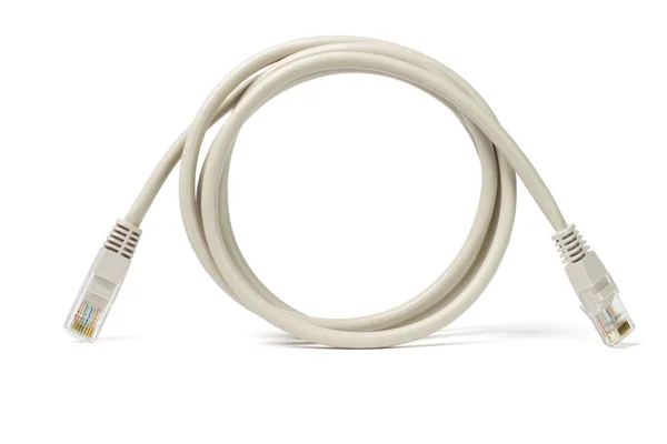 Síťový kabel a konektory — Stock fotografie