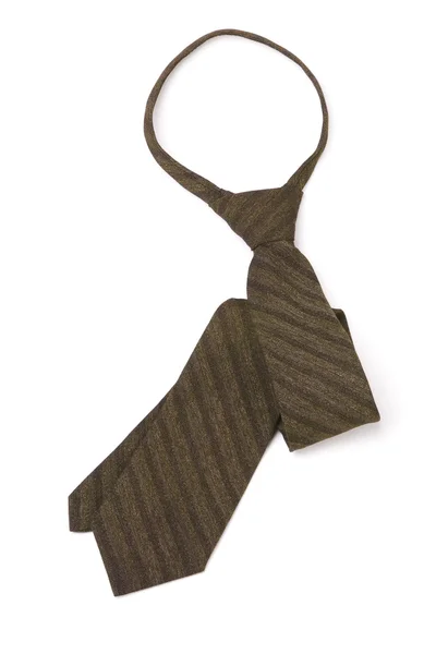 Brown stripped neck tie — Stock Photo, Image