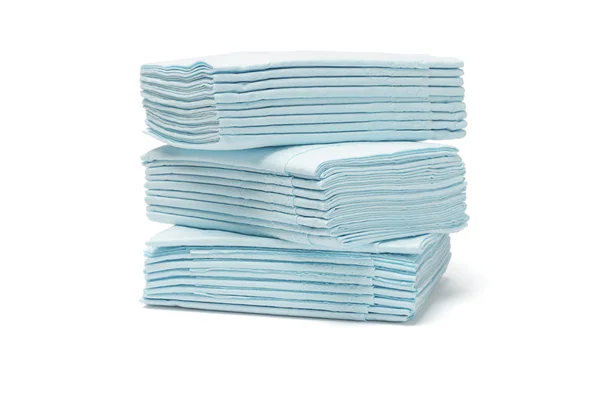 Blue folded tissue papers — Stock Photo, Image