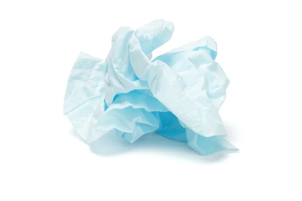 Crumpled facial tissue paper — Stockfoto