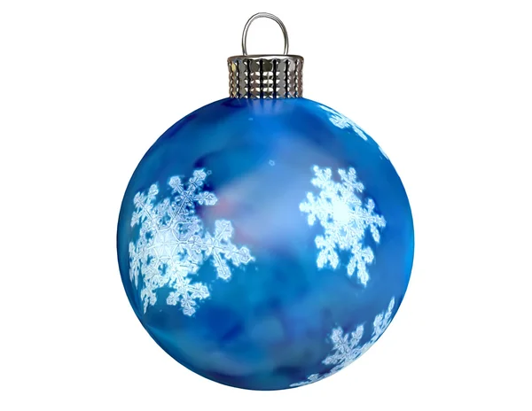 Ізольована різдвяна ялинка прикраса м'яч — стокове фото