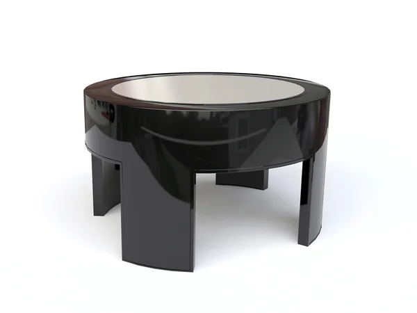 Tavolino da caffè in legno scuro — Foto Stock