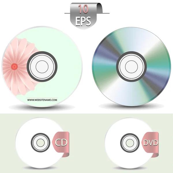 Sada disků pro design.vector obrázek — Stockový vektor
