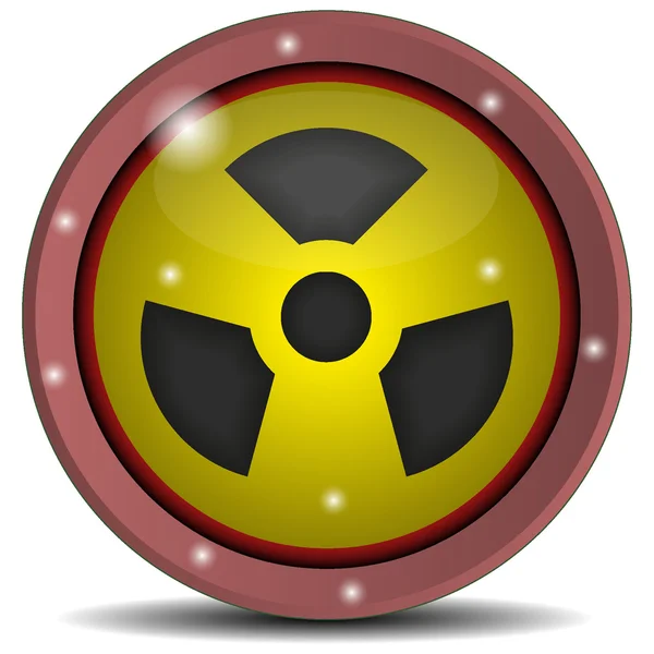Vector radiation icon for your desigen. — Stock Vector