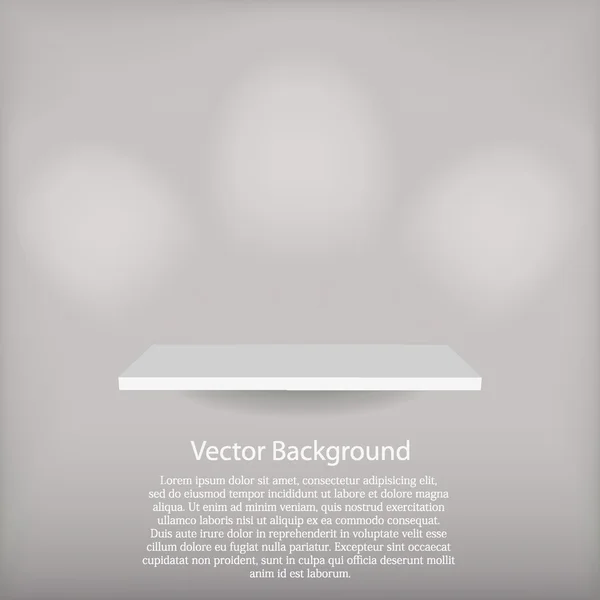 Étagère vide vectorielle pour votre conception — Image vectorielle