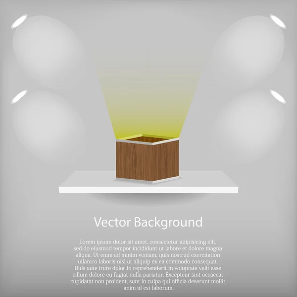 Vector background for your design. Crate illustration Stock Illustration