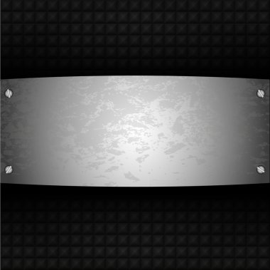 Vector steel plate for your design clipart