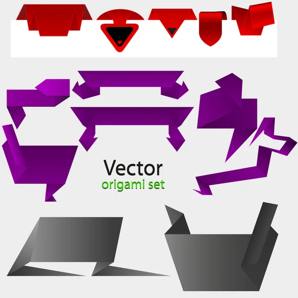 Vektorové origami papír pro návrh — Stockový vektor