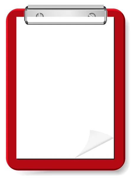 Portapapeles vectorial en blanco para su diseño — Vector de stock