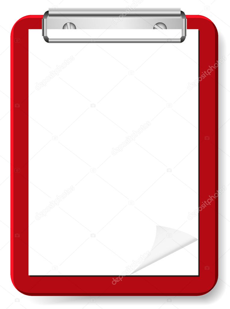 Vector blank clipboard for your design