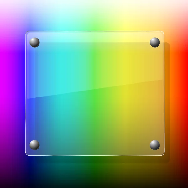 Glas op palet background.vector illustratie. beste keuze — Stockvector