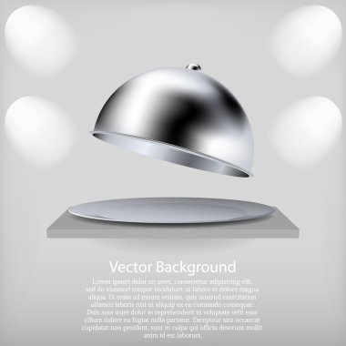 Vector shelf with a open tray. Best choice clipart