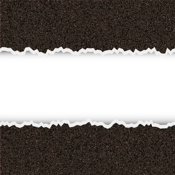 Векторный рваный кусок грубой бумаги с местом для текста — стоковый вектор