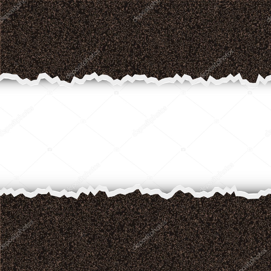 Vector torn piece of rough paper with place for your text