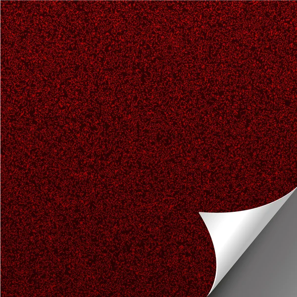 Κόκκινο ακατέργαστων χαρτί με πτυσσόμενα σελίδα και θέση για το κείμενό σας. διάνυσμα illustrat — Διανυσματικό Αρχείο