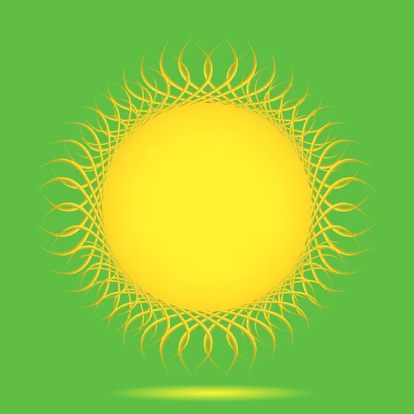 Vector sun background with place for your text. Only for your design — Stock Vector