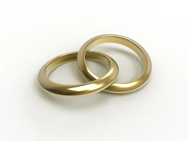 Dos anillos de boda Fotos de stock libres de derechos