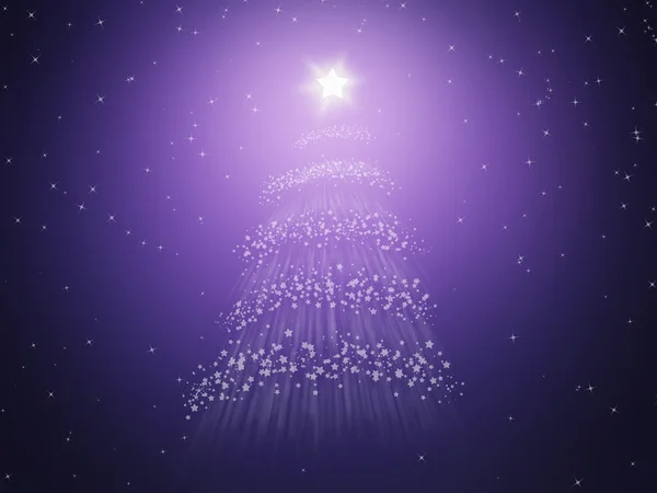 Boże Narodzenie drzewo ilość gwiazdek — Zdjęcie stockowe