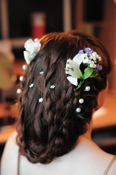 Belleza peinado de boda — Foto de Stock