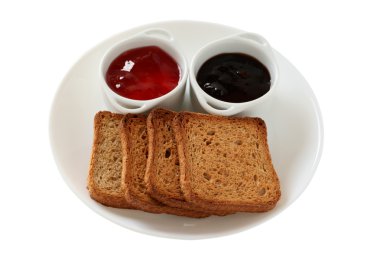 tost reçelli küçük kase