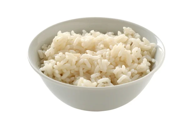 Βραστό ρύζι σε ένα μπολ — Φωτογραφία Αρχείου