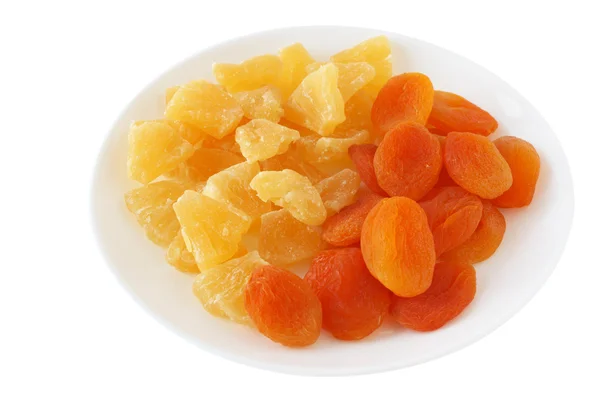 Torkad aprikos och ananas — Stockfoto