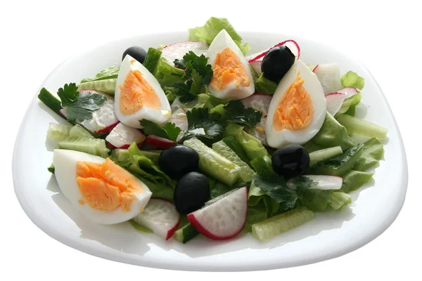 Салат с яйцом — стоковое фото