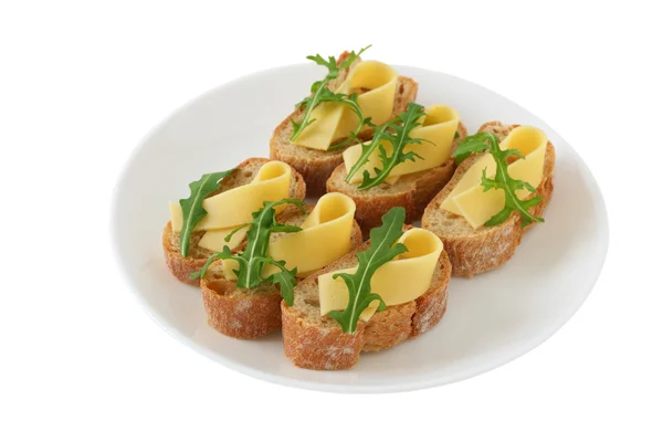 Bread with cheese — Stock Photo, Image