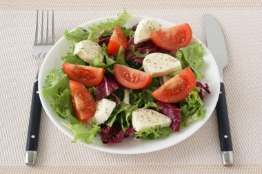 peynir mozzarella ve ahtapot salatası