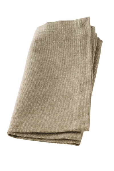 Gray napkin on white background — Stock Photo, Image