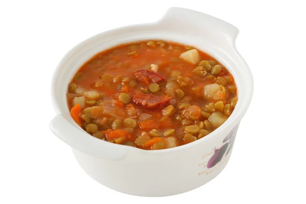Гороховий суп у горщику — стокове фото