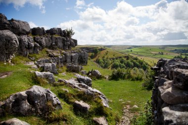 yorkshire dales national park İngiltere'de güzel manzara