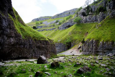 yorkshire dales national park İngiltere'de güzel manzara