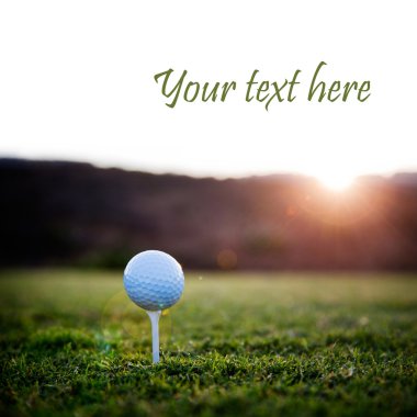 Golf ball clipart