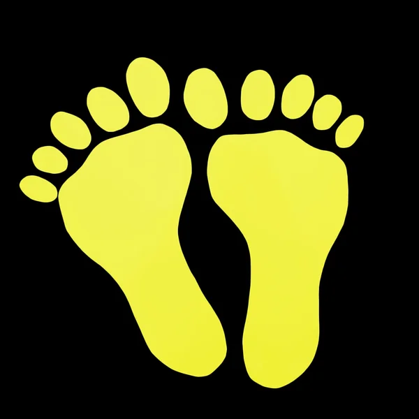 Žluté nohy — Stock fotografie