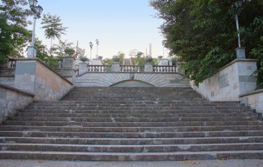 Stairway on the Mitridat mountain in Kerch, Ukraine clipart