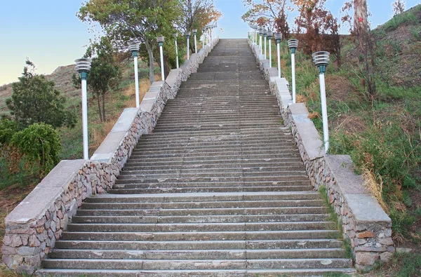 stock image Stairway on the Mitridat mountain in Kerch, Ukraine