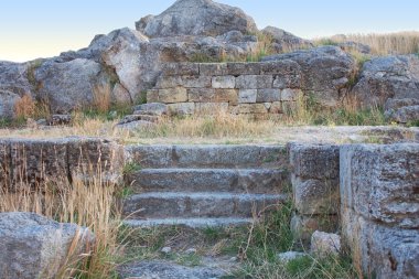 Ruins of ancient Pantikapey in Kerch; Crimea; Ukraine clipart