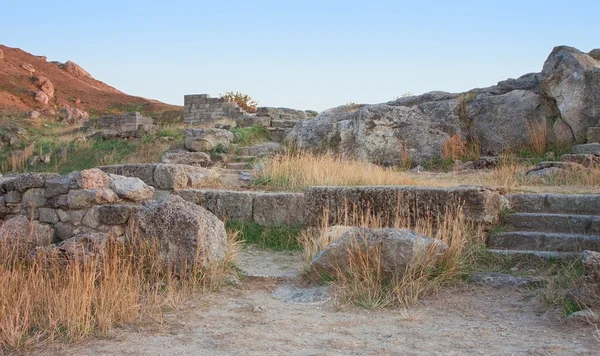 Ruïnes van de oude Pantikapey in Kertsj; Crimea; Oekraïne — Stockfoto