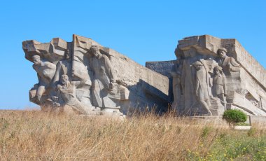 Monument to defenders of Adzhimushkay quarry in the II World War clipart